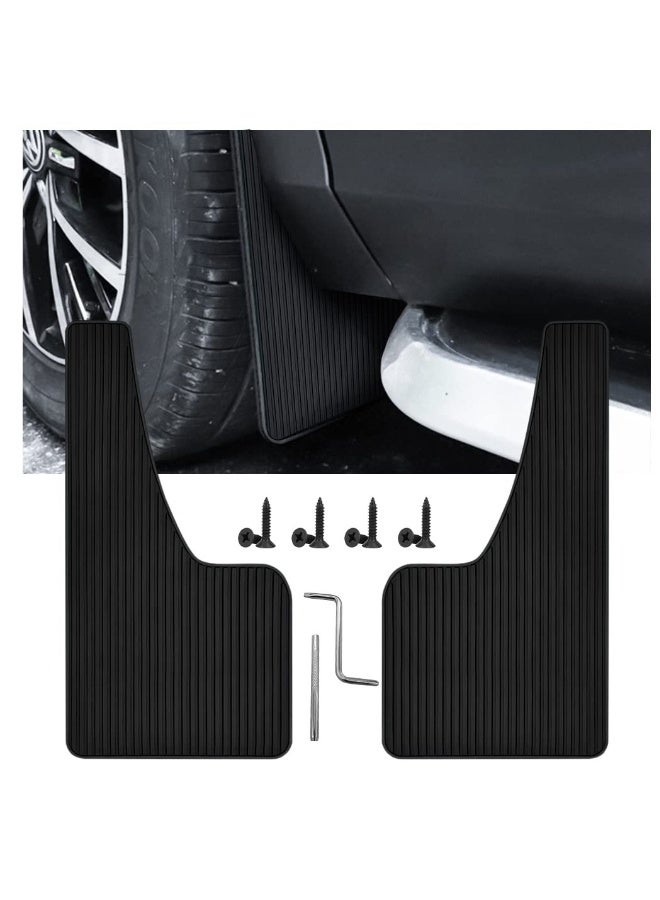 ماركة غير محددة مجموعة واقيات الطين العالمية من PVC لحماية أمامية وخلفية للسيارات  - Image 1