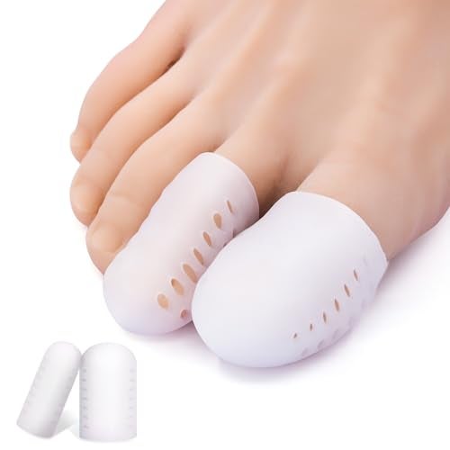 Niupiour Gel Toe Protectors 14 Packs of Breathable Toe Covers Big Toe Caps Guards for Men and Women Toe Sleeves for Ingrown Toenails Corns Blister Calluses Toe Cushions for Foot Pain Relief