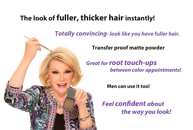 Joan Rivers Beauty Joan Rivers Great Hair Day Root Touch Up Powder â€“ Fill-in Powder for Thicker, Fuller Looking Hair (Red) - Image 2