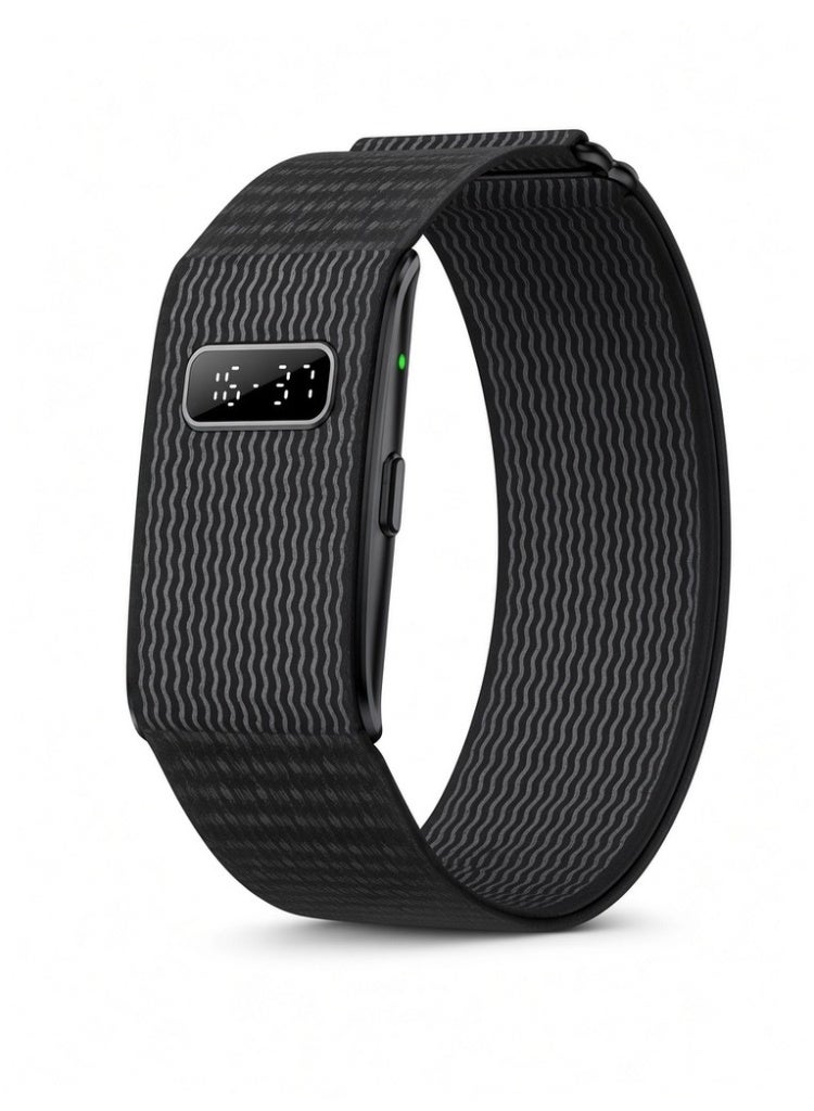 KAZA Fitness Tracker with Small Screen, GPS Running Trajectory, Call Reminder and 1ATM Waterproof Wristband for Men and Women - Black - Image 2