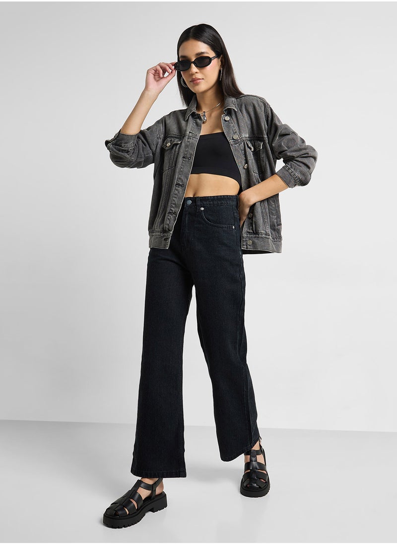 Ginger Mid Rise Wide Leg Jeans  - Image 2