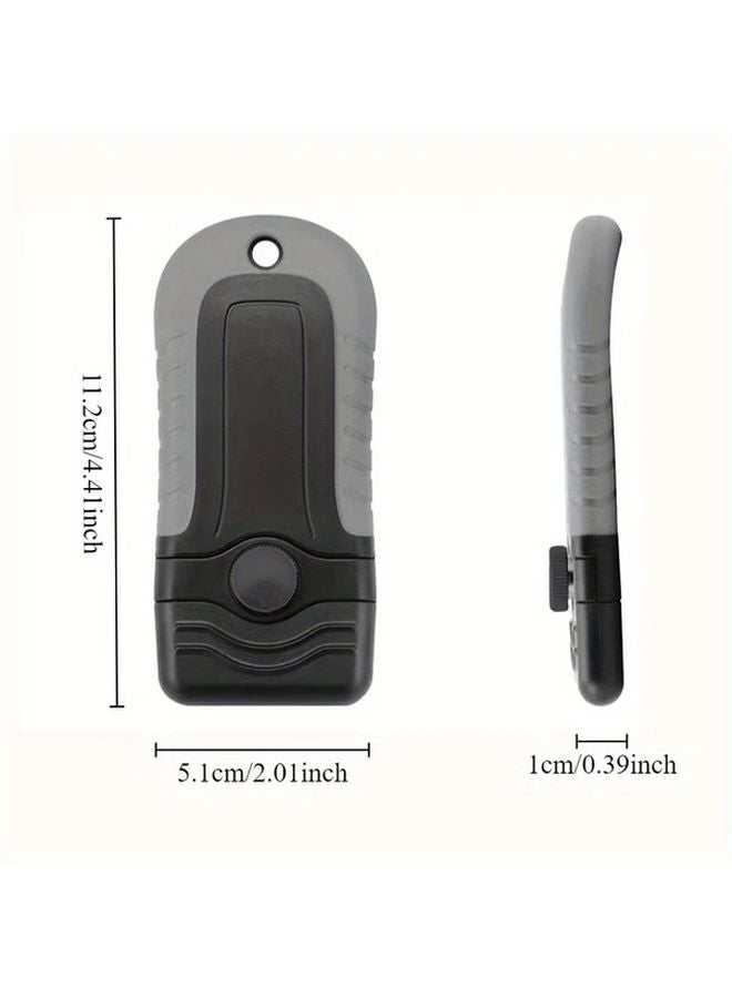 1 Set 5pcs Gray Stainless Steel Locking Razor Blade Scraper with Safety Cap for Glass Cooktops - Image 3