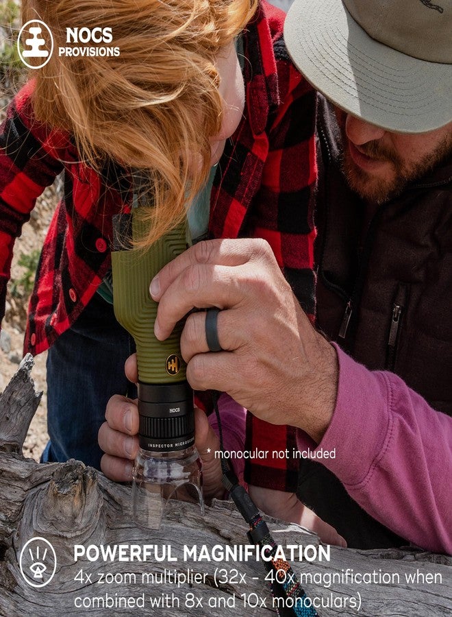 Nocs Provisions Inspector Microscope 4X Multiplier Lens | Turn Binoculars Or Camera Into A And Insect Lens, Plant Waterproof Durable Lens. - Image 5