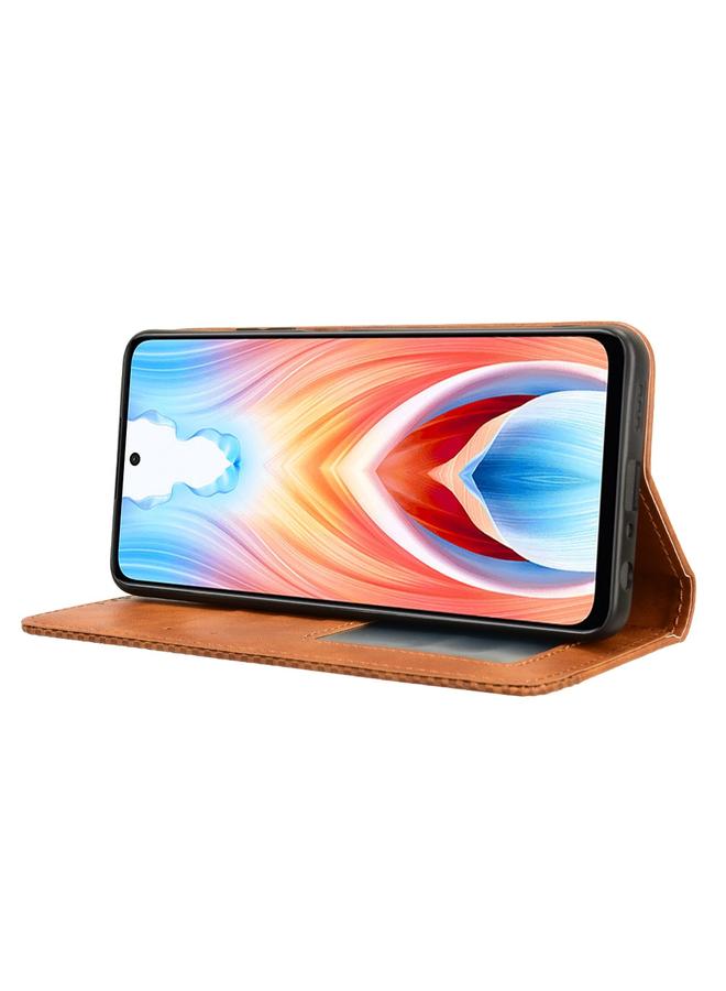 اس-توب جراب لهاتف OnePlus Nord N30 SE / OPPO A79 5G جراب هاتف جلدي بمشبك مغناطيسي بتصميم كلاسيكي - Image 5