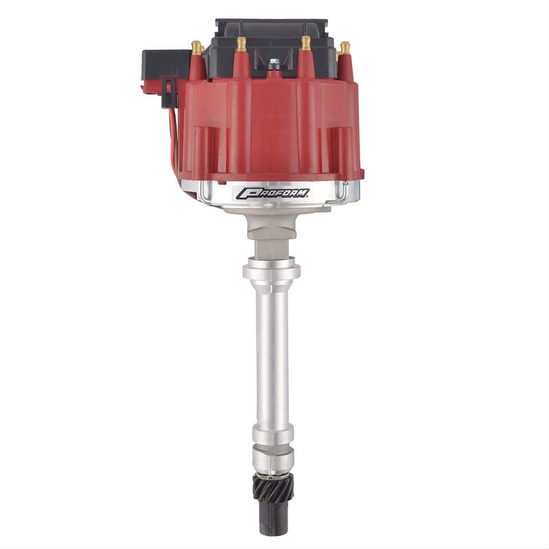 Proform 66941RM Mechanical Lockout HEI Racing Distributor with Steel Gear and Red Cap for Chevy V8 - Image 4