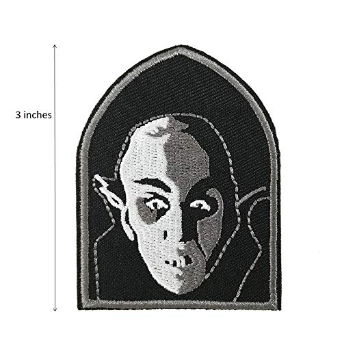 Cute-Patch Nosferatu Embroidered Iron on sew on Patches Costume DIY - Image 2