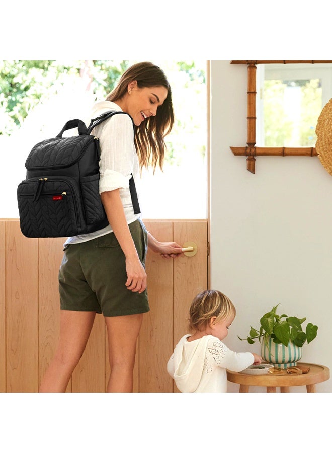 Skip Hop Forma Backpack Diaper Bag - Jet Black