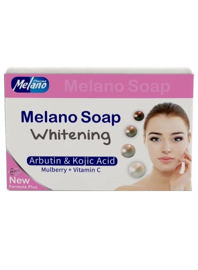MELANO Whitening Soap with Arbutin and Kojic Acid Mulberry Vitamin C 100 grams - Image 1
