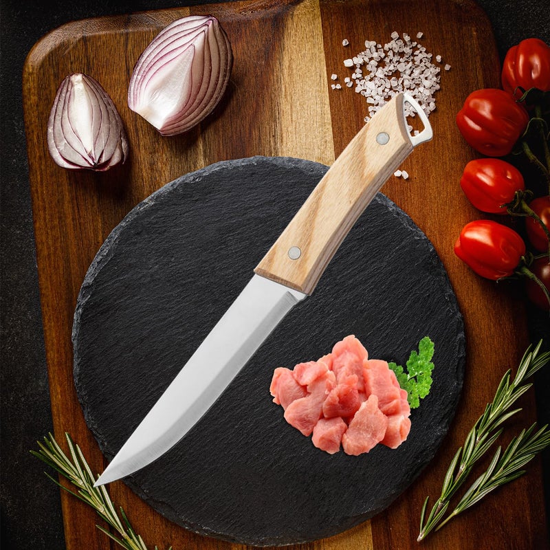 Captoola سكين تقطيع اللحم كابتولا سكين إزالة العظام سكين فيليه من الفولاذ الكربوني العالي الياباني سكين تقليم سكاكين الطهاة للمطبخ للحوم والأسماك والدواجن سكين الطاهي سكين غيوتو مجموعة من 3 - Image 4