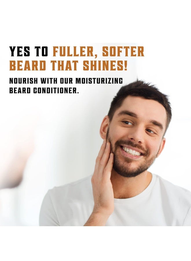 Viking Revolution Beard Wash & Beard Conditioner Set w/Argan & Jojoba Oils - Softens & Strengthens - Natural Beard Shampoo w/Beard Oil Sandalwood (5oz) - Image 1