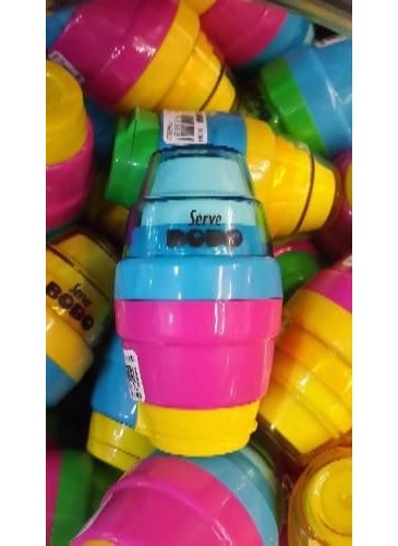 Serve Sharpener Eraser Bobo Assorted Colors 