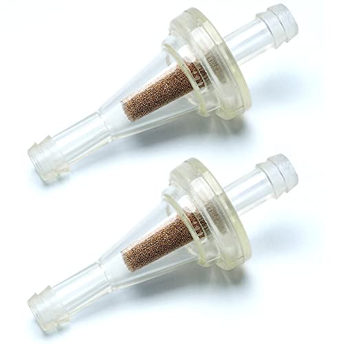 APE RACING Inline Fuel Filter Small Universal Fuel Filters Pack of 2 for 14 Fuel Line Gas Engine Motorcycle Dirt Bike Scooter ATV Quads - Image 1