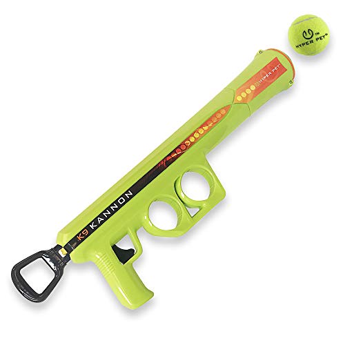 Hyper Pet K9 Kannon Dog Ball Thrower Launcher for Dogs All Breeds Up To 60 Pounds With One Hyper Pet 25 Inch Tennis Ball For All Breeds - Image 1