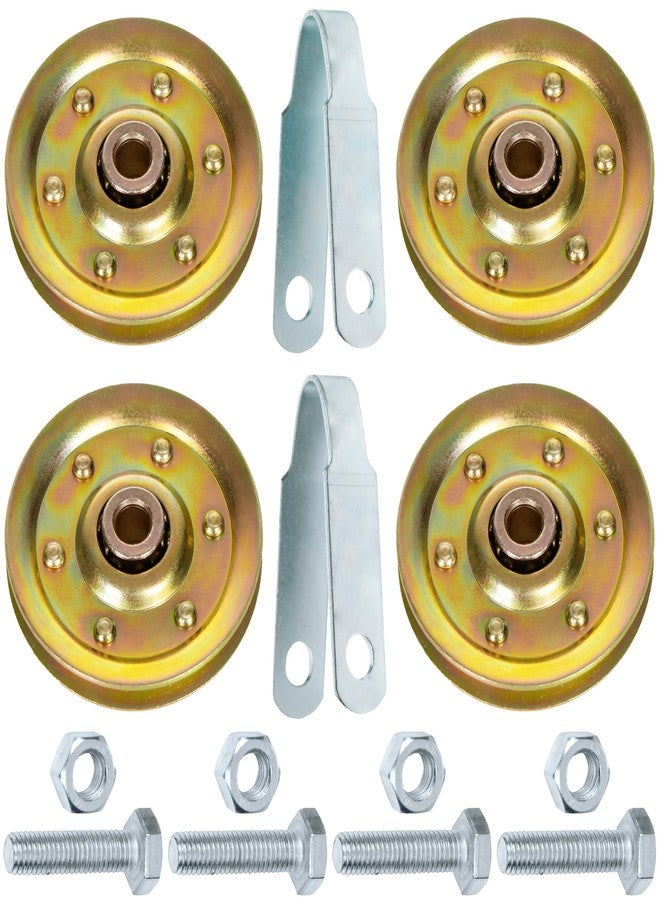 Granatan Heavy Duty Garage Door 3" Pulley Kits, 3/8" Arbor 200LB Load, Complete Hardware Included - Image 1