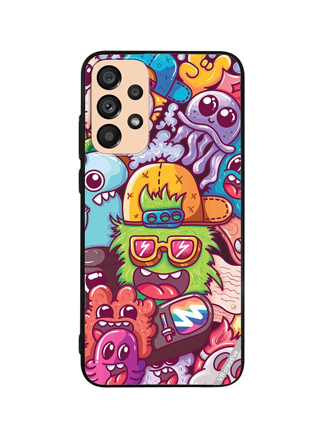 VR CREATIVE Protective Case Cover For Samsung Galaxy A33 5G Graphitti Design Multicolour - Image 1
