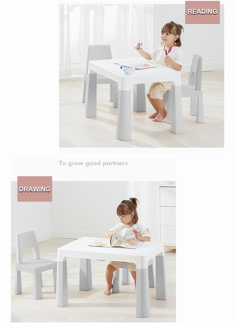 Toddler Kids Table And Two Chair Set, Creative Drawing And Learning Table And Chair With Concealed Drawer 8817-grey - pzsku/ZA983D6737D859CF0FADEZ/45/_/1737101652/a2bd7c73-b0d6-43f0-b1c2-aface8a3d686