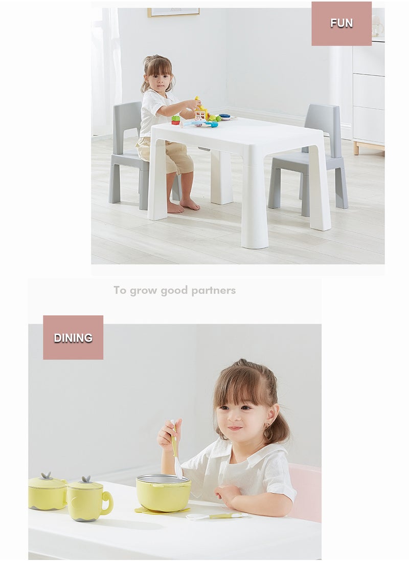 Toddler Kids Table And Two Chair Set, Creative Drawing And Learning Table And Chair With Concealed Drawer 8817-grey - pzsku/ZA983D6737D859CF0FADEZ/45/_/1737101659/8d964737-a3cd-47ce-ad6f-6974646153b4