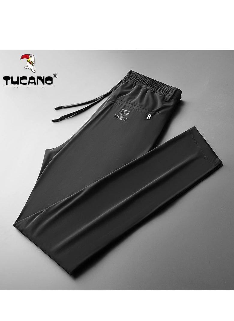 Tucano - Men's Casual Pants Ice Silk Elastic Pants - Image 1