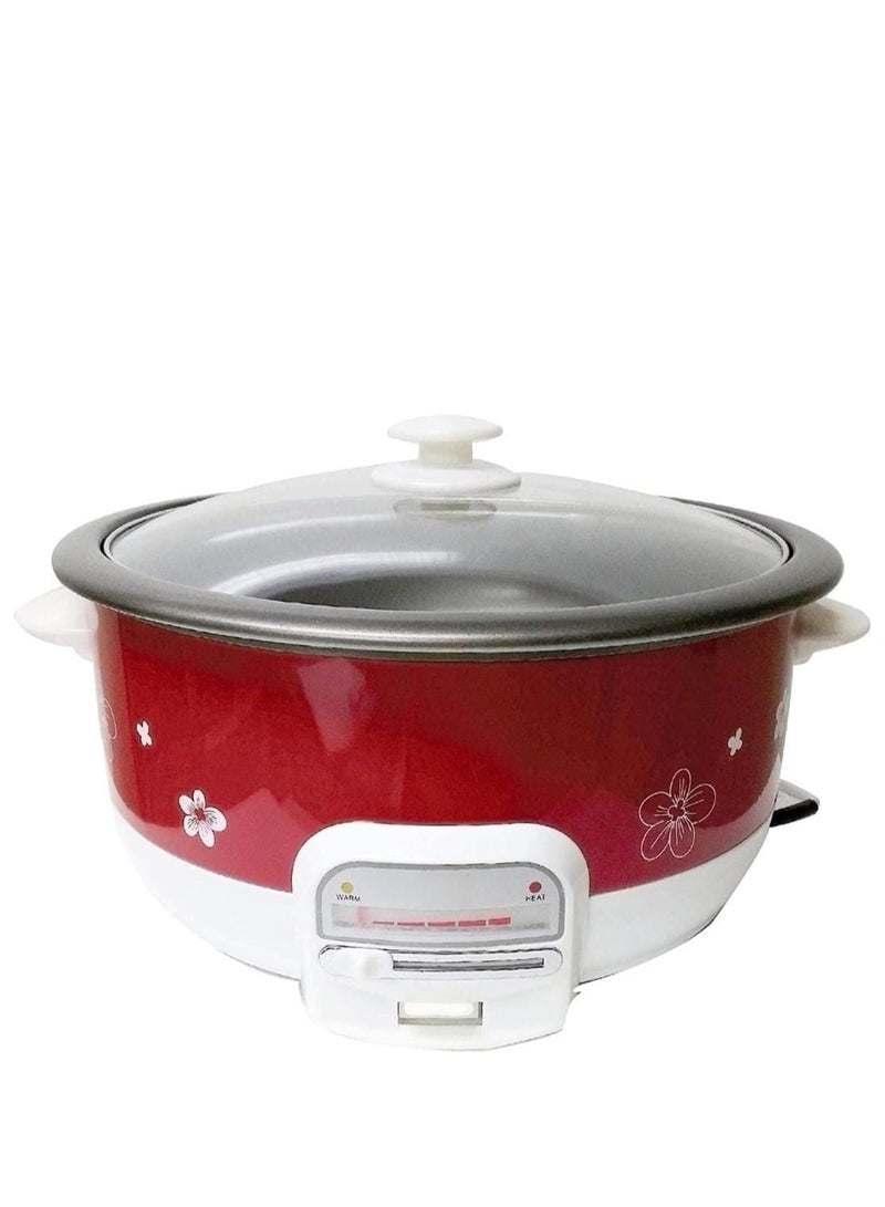 Multi-Function Rice Cooker 3L Slow Cooker, Steamer, Soup Maker, and Warmer, Non-Stick Inner Pot, 24-Hour Timer, Easy-to-Clean, Perfect for Family Meals 