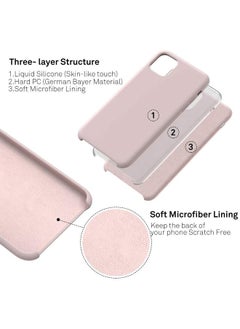 NuSense Case For Iphone 11, Case Cover With Liquid Silicone Rubber, Comfortable Grip, Soft Texture, Screen & Camera Protection, Velvety-Soft Lining, Shock-Absorbing For Iphone 11,  (Pink)  - Image 2