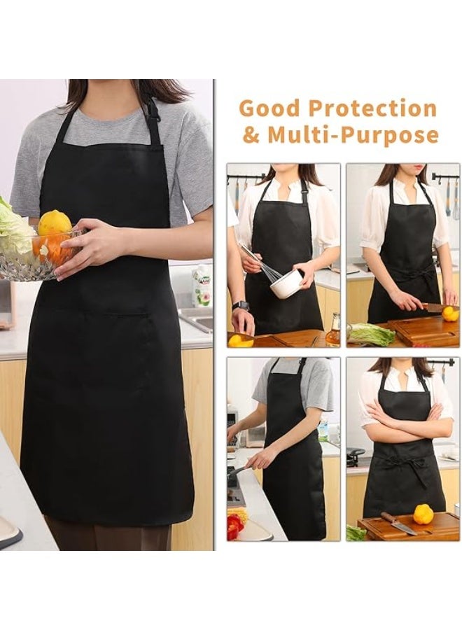 Chef apron hat set, unisex, adjustable bib, suitable for kitchen cooking - Image 3