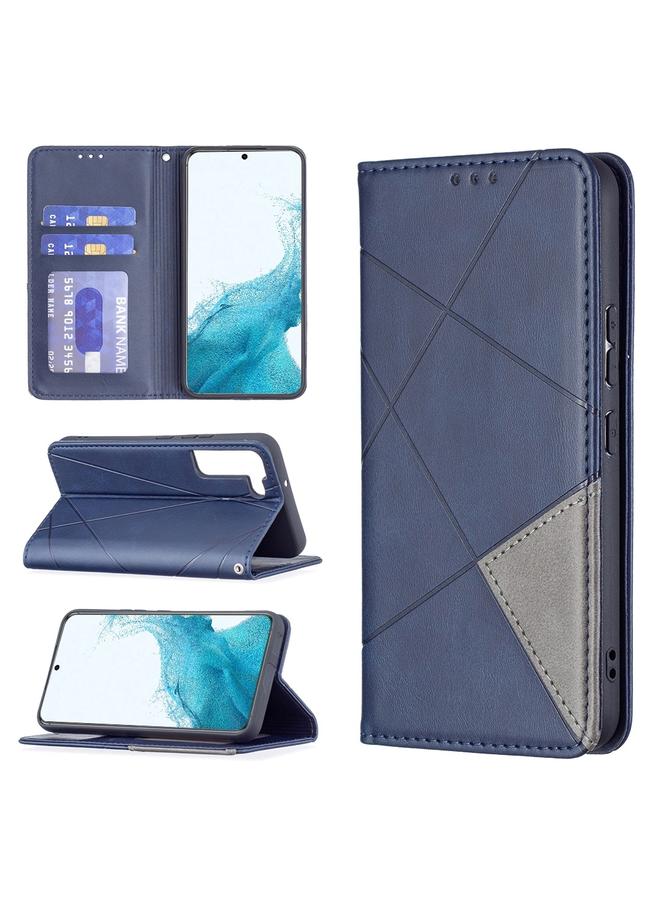 S-TOP Case For Samsung Galaxy S22 5G Prismatic Invisible Magnetic Horizontal Flip Phone Leather Case with Holder & Card Slots & Photo Frame - Image 1