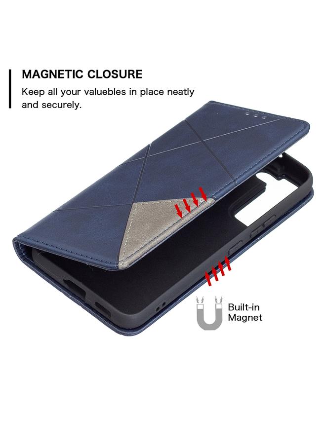 S-TOP Case For Samsung Galaxy S22 5G Prismatic Invisible Magnetic Horizontal Flip Phone Leather Case with Holder & Card Slots & Photo Frame - Image 5