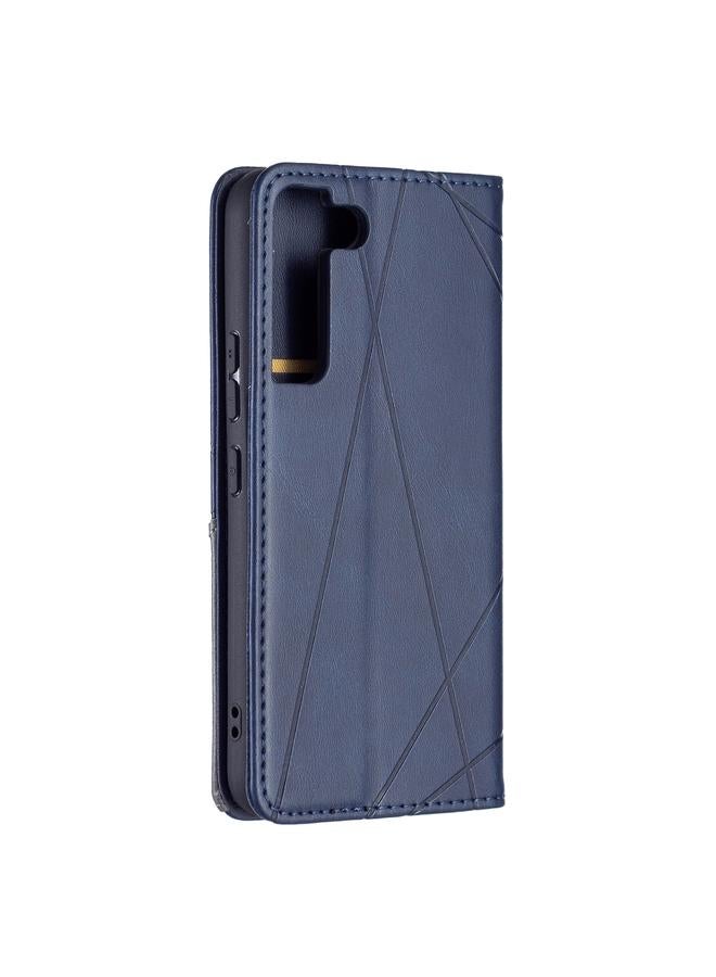 S-TOP Case For Samsung Galaxy S22 5G Prismatic Invisible Magnetic Horizontal Flip Phone Leather Case with Holder & Card Slots & Photo Frame - Image 3