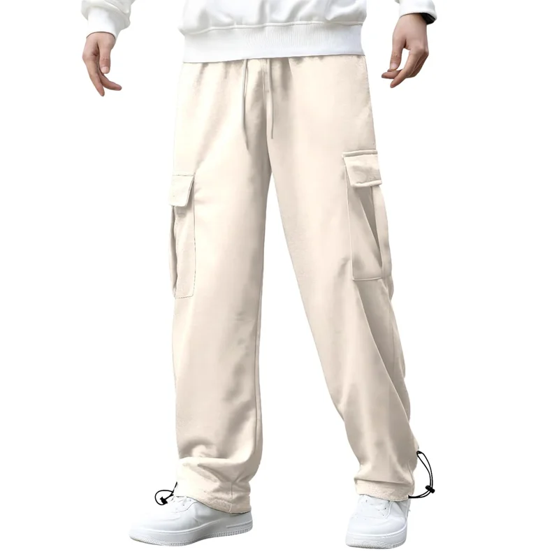 NOBERO Cargo Utility Joggers for Men in Arctic Wolf