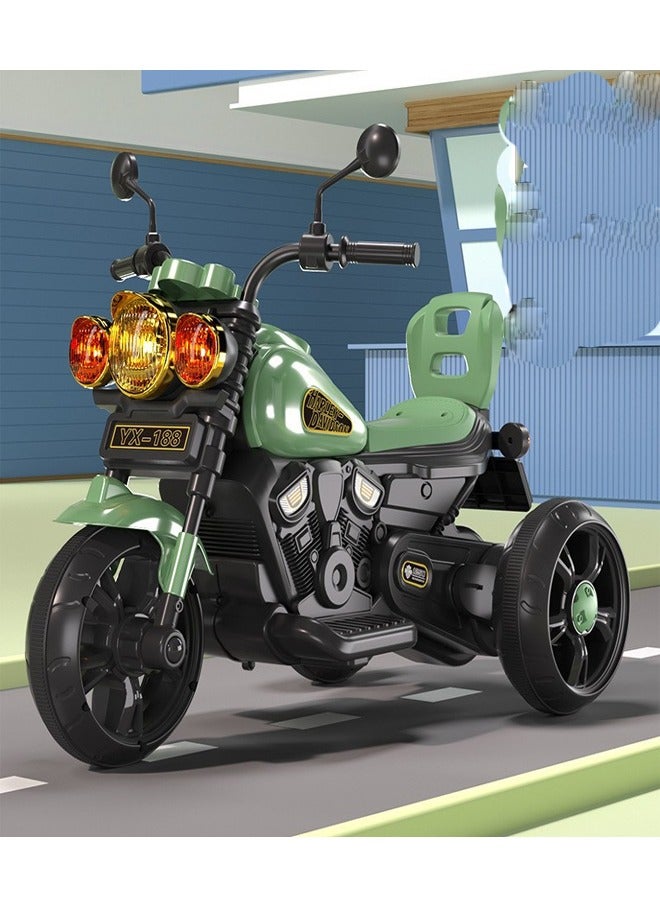 إيه تي إم Kids Electric Electric Trocycle Motorcycle Ride -On مع الأضواء والموسيقى - 51 × 93 × 68 سم - Image 4