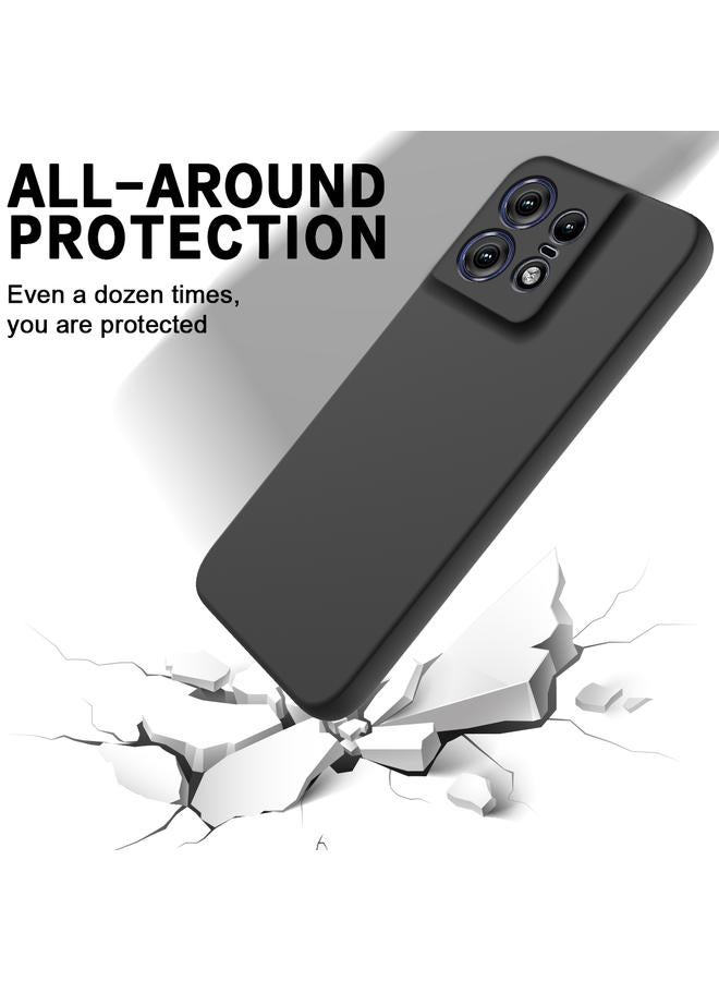 اس-توب جراب لهاتف موتورولا إيدج 50 برو، جراب سيليكون سائل مقاوم للصدمات بلون نقي - Image 3