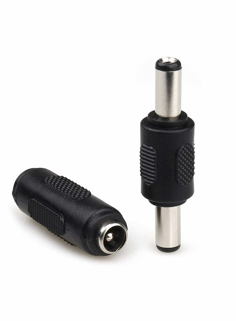 Excefore Adapter Plug 5.5 x 2.1mm DC Power Coupler, DC Male To Male Connector, DC Female to Female Connector + Barrel Power 12V Male and Female DC Power Connector 20 Pcs - Image 2