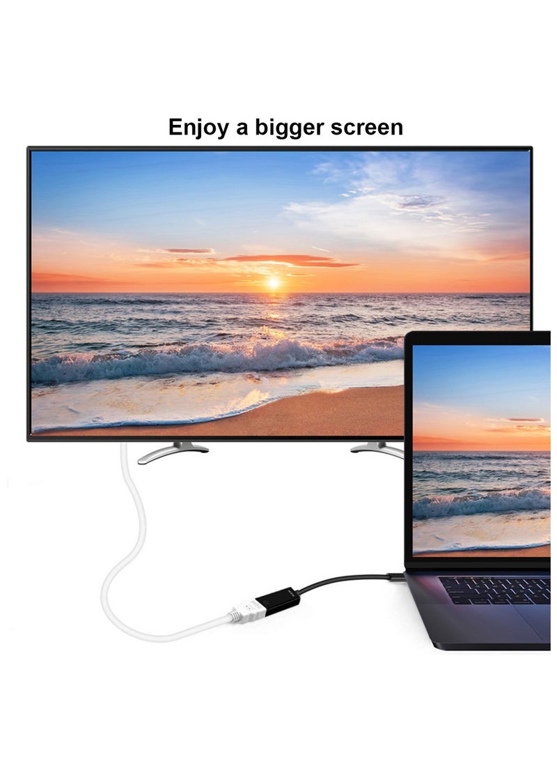 Generic Type C to HDMI HDTV Adapter Cable 0.2 Meter Supports Up to 4K 30Hz Type C to HDMI Converter Cable Type C Male to HDMI Female Adapter Cable  - Image 3
