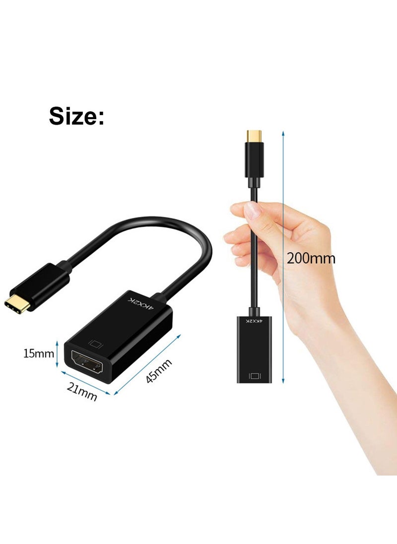 Generic Type C to HDMI HDTV Adapter Cable 0.2 Meter Supports Up to 4K 30Hz Type C to HDMI Converter Cable Type C Male to HDMI Female Adapter Cable  - Image 5