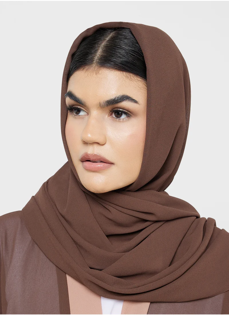 خزانة Two Toned Abaya With Sheila