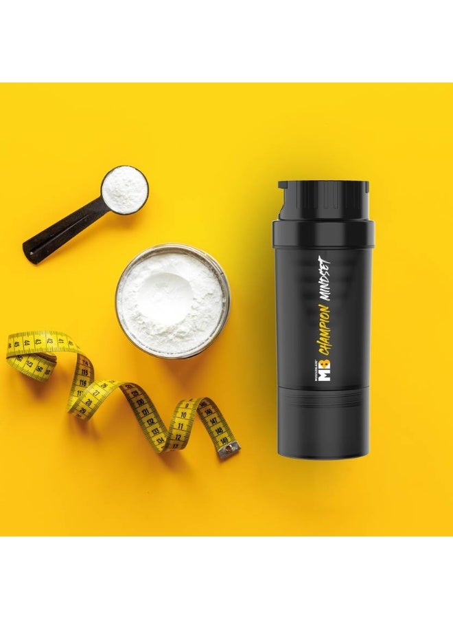 MUSCLEBLAZE MUSCLEBLAZE Tornado 500 ml Shaker  (Pack of 1, Black, Plastic) - Image 5