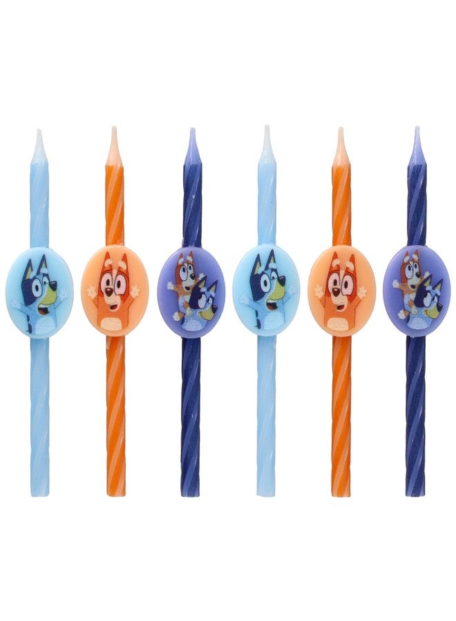 DecoPac 6 Bluey Birthday Cake Candles | Birthday Candles for Cake Decorations Featuring Bluey and Bingo, Blue & Orange, for Party - Image 5