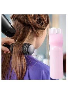 Ucanbe 2 Piece Hair Dye Applicator Bottle With Brush Pink/Purple 17x4.5cm  - Image 3