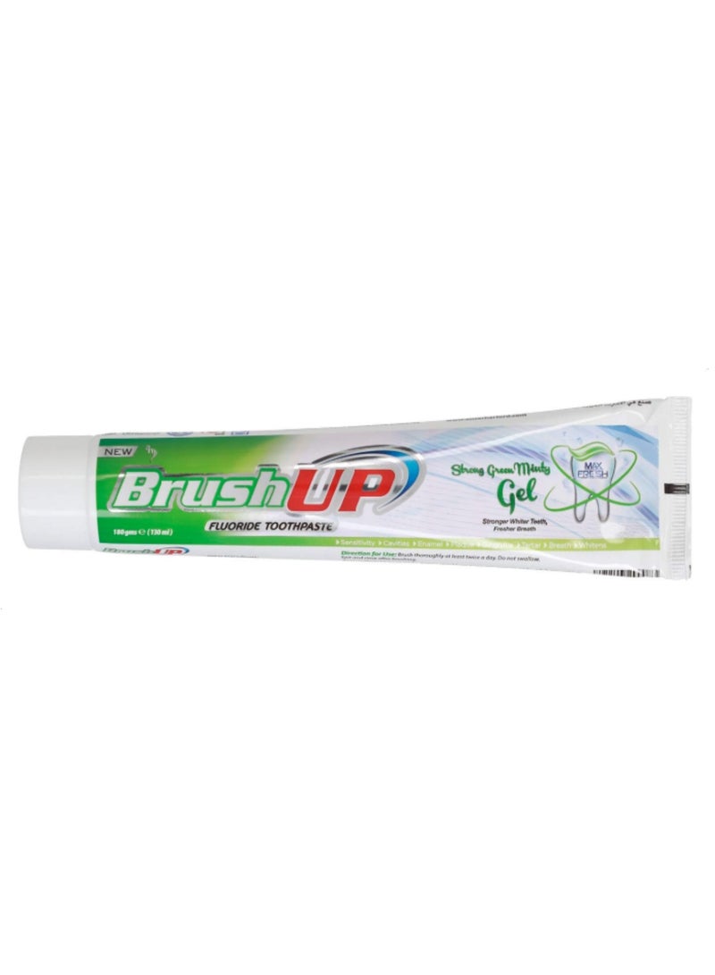 Brush Up Fluoride Toothpaste, Green - 130 Ml