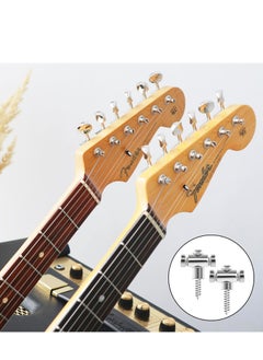 Heavy-Duty Metal Guitar Roller String Retainers (2-Piece Set) - Precision String Guide & Trees Replacement for Electric Guitars | Musical Instrument Accessories