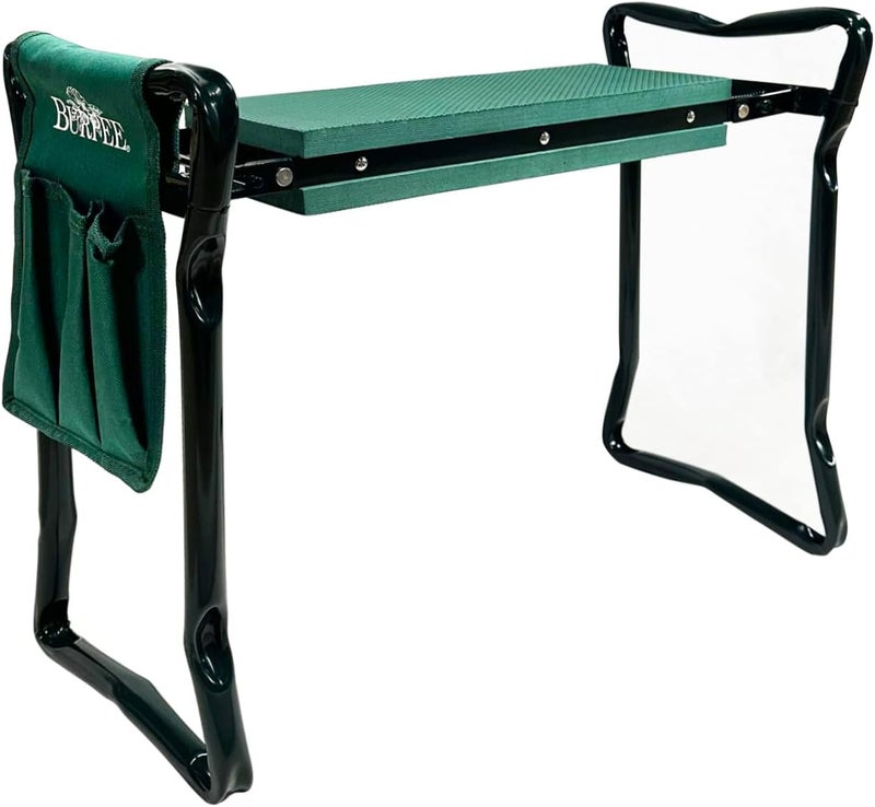 Burpee 92314 Garden Kneeler with Cushion Seat Easy to StorePortable Outdoor Bench Foldable and Light Weight Green - Image 1