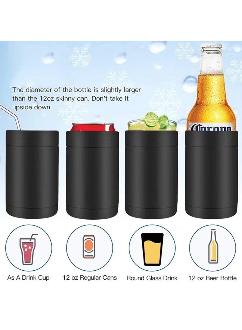 CMGTYYD Coke Cooler - 3 in 1 Coke Bottle and Can Cooler with Bottle Opener, 12 oz. Ultra Thin Can Soda Bottle Insulator Retainer, Vacuum Insulated Double Wall Stainless Steel - Image 3