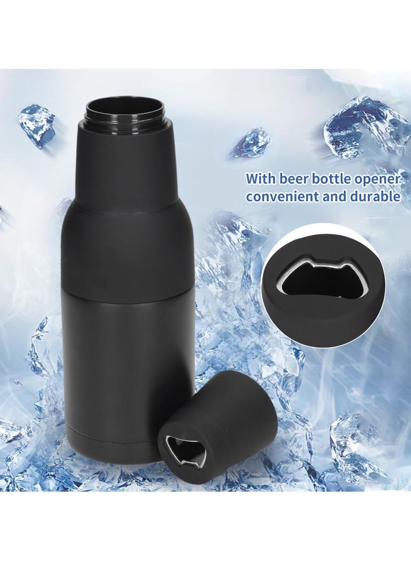 CMGTYYD Coke Cooler - 3 in 1 Coke Bottle and Can Cooler with Bottle Opener, 12 oz. Ultra Thin Can Soda Bottle Insulator Retainer, Vacuum Insulated Double Wall Stainless Steel - Image 4