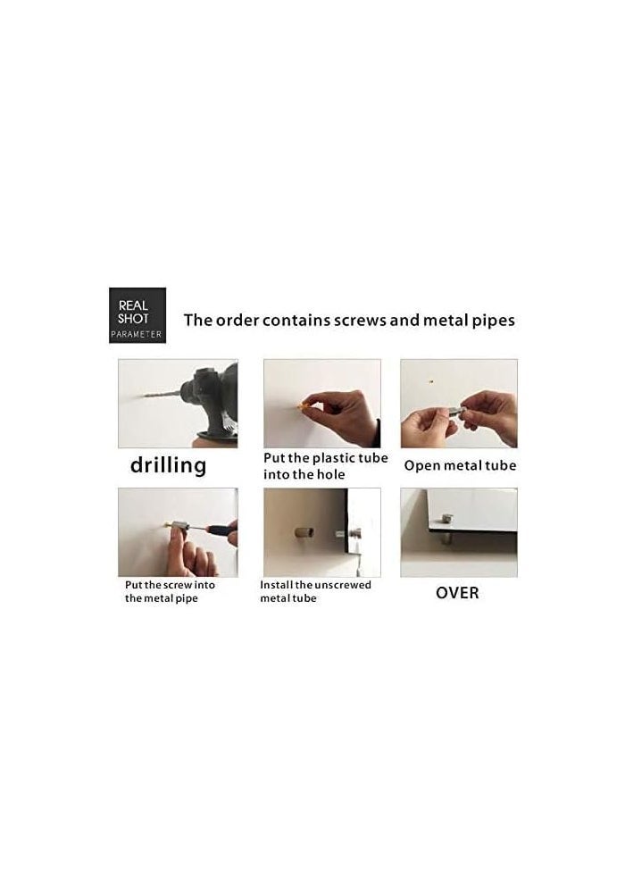 Al Raied ARS® 8.5x11 Inch Clear Acrylic Wall Mount Floating Picture Frame – A4 Letter Size Double Panel Display Frame - Image 4