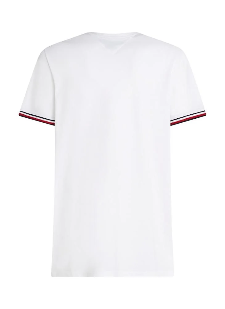 TOMMY HILFIGER Global Stripe Cuff T-Shirt