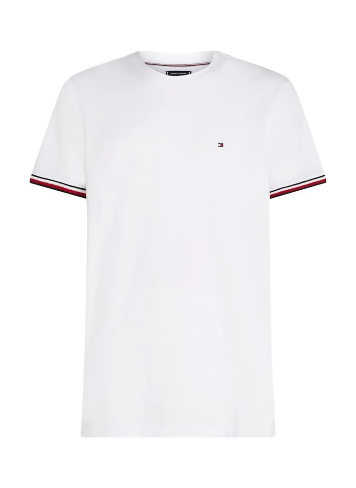 TOMMY HILFIGER Global Stripe Cuff T-Shirt
