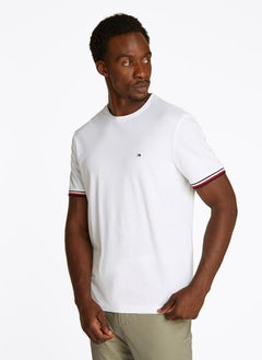 TOMMY HILFIGER Global Stripe Cuff T-Shirt  - Image 1