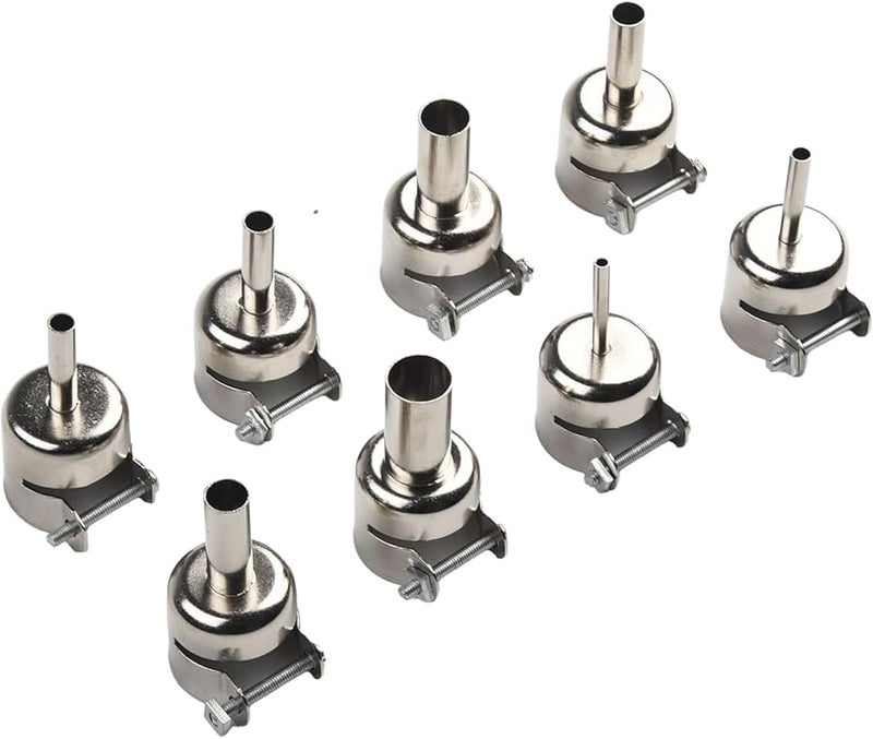 5mm Stainless Steel Heat Nozzle for 850 852D 906 968 Soldering Station Hot Air Desoldering Nozzle with Locking Screw - Image 1
