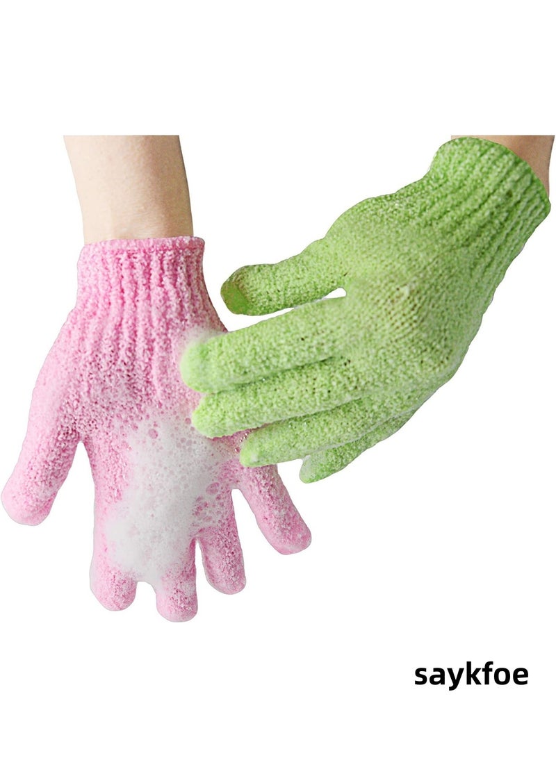 saykfoe [10 Pieces] Exfoliating Gloves, Bath Gloves - Premium Scrub Wash Mitt for Shower, Spa, Massage and Body Scrubs, Spa Exfoliation Accessories for Men and Women (5 Pairs)  - Image 3