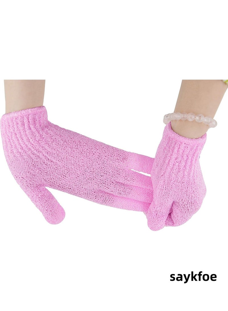saykfoe [10 Pieces] Exfoliating Gloves, Bath Gloves - Premium Scrub Wash Mitt for Shower, Spa, Massage and Body Scrubs, Spa Exfoliation Accessories for Men and Women (5 Pairs)  - Image 4